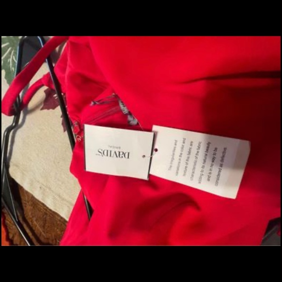 A Vera Wang red gown with sash NWT - Picture 3 of 5